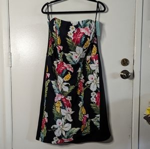 Steady Clothing Hawaiian Flower strapless wrap dress 2XL